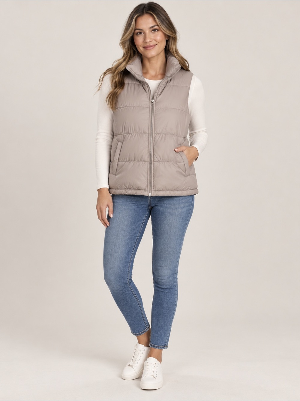 Old Navy Beige Fleece Jacket